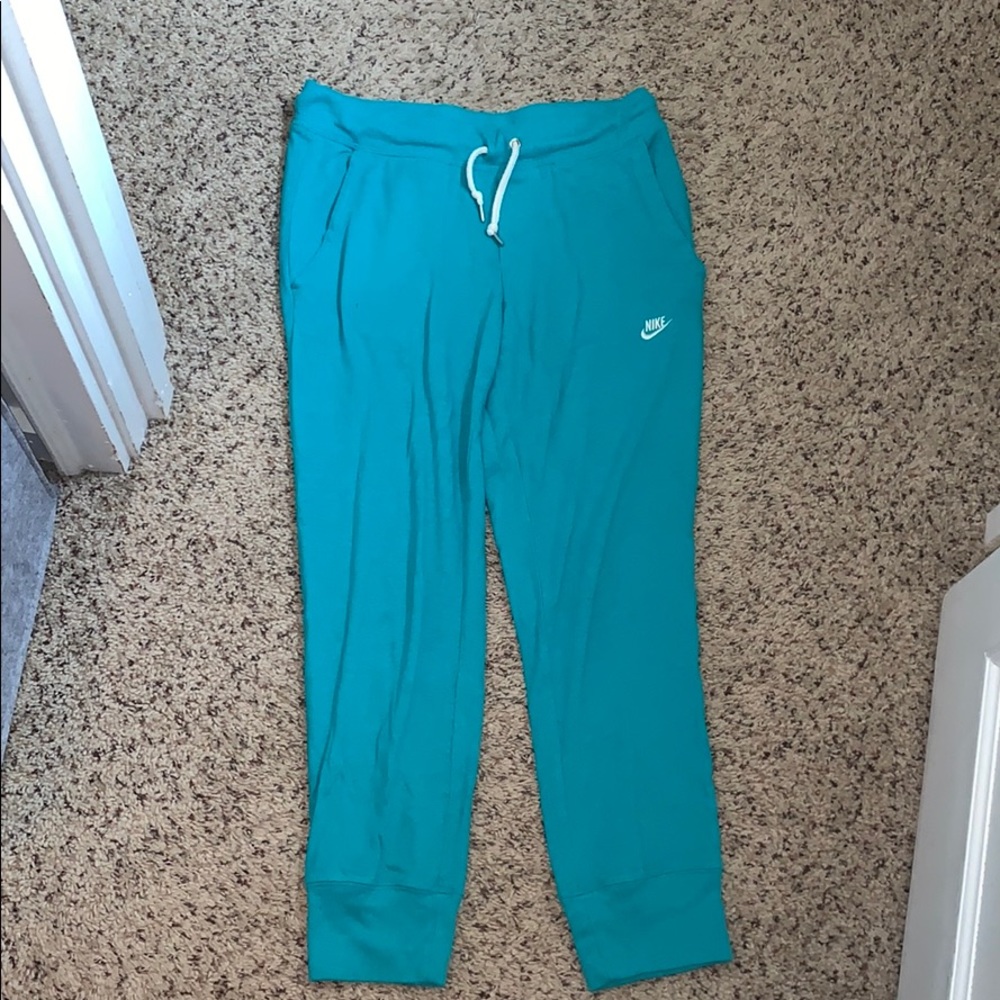 Nike teal joggers